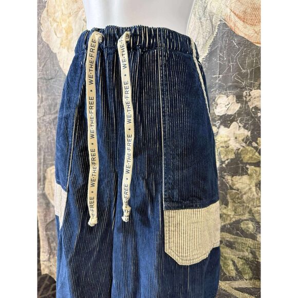New Free People We The Free Amethyst Wide-Leg Pull-On Corduroy Jeans S - Picture 10 of 10
